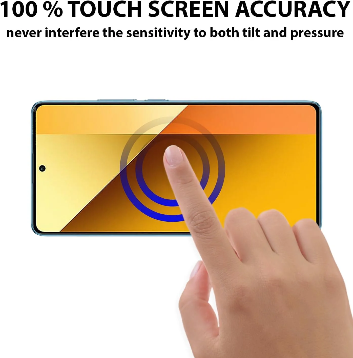 محافظ صفحه نمایش Al-HuTrusHi سازگار با Xiaomi Redmi Note 13 / Redmi Note 13R Pro، محافظ صفحه نمایش شیشه ای حرارت دیده [ضد تابش نور] [پوشش کامل HD] [نصب آسان] [سختی 9H] [حساس به لمس]