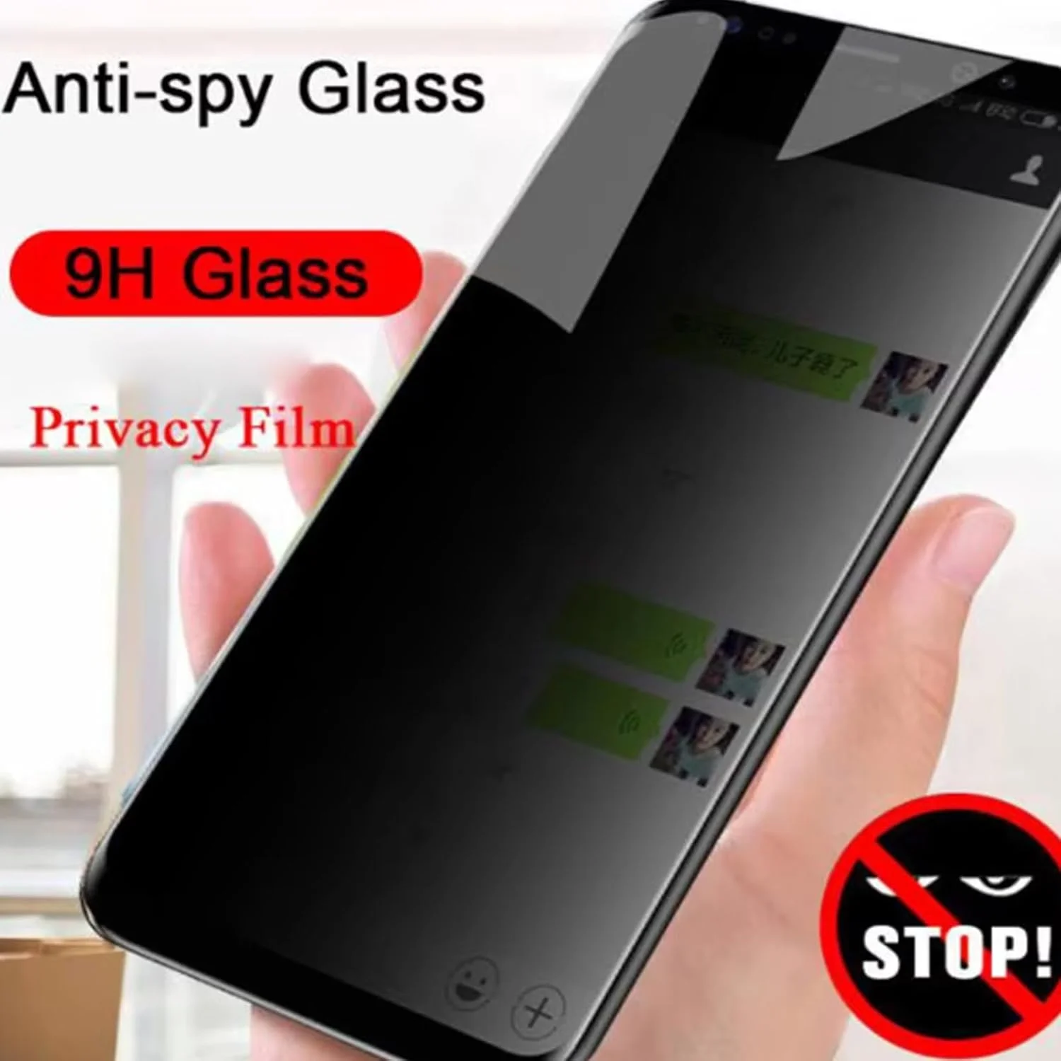 محافظ صفحه نمایش حریم خصوصی Moninsta 2 عددی با پوشش کامل سازگار با Xiaomi 15 5G، شیشه حرارت دیده 9H ضد دید زدن، محافظت لبه به لبه سازگار با قاب [6.36 اینچ]