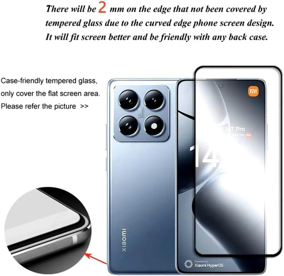 محافظ صفحه نمایش Zubitech برای Xiaomi 14T / Xiaomi 14T Pro شیشه حرارت دیده با سختی 9H، ضد اثر انگشت و ضد خش برای Xiaomi 14T / 14T Pro محافظ صفحه نمایش Zubitech برای Xiaomi 14T / Xiaomi 14T Pro شیشه حرارت دیده با سختی 9H، ضد اثر انگشت و ضد خش برای Xiaomi 14T / 14T Pro