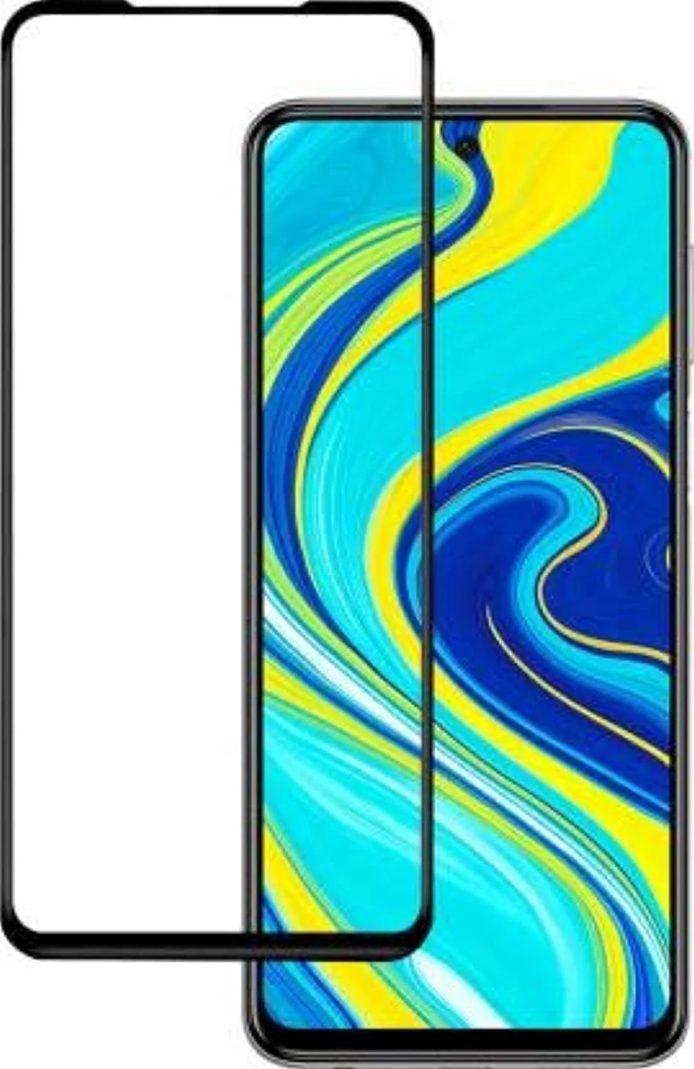 محافظ صفحه نمایش شیشه ای تمپرد شیائومی Ag برای شیائومی Redmi Note 9 Pro محافظ صفحه نمایش 5D Redmi Note 9 Pro/Mi Note 9S - مشکی