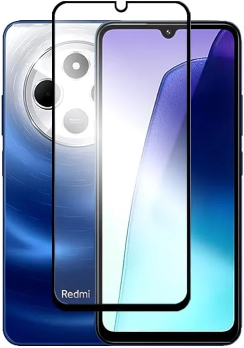 محافظ صفحه نمایش Zubitech برای شیائومی Redmi 14C / A5 / A4 / Poco C75، محافظ صفحه شیشه ای حرارت دیده با پوشش کامل صفحه نمایش، وضوح HD، ضد خش و ضد شکستگی برای شیائومی Redmi 14C / Poco C75 (1 عدد)
