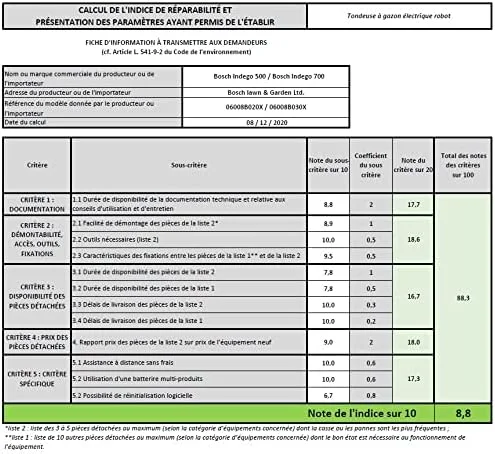 چمن زن رباتیک بوش مدل Home and Garden Indego S+ 500 (به همراه باتری 18 ولت و عملکرد برنامه، شامل ایستگاه شارژ، عرض برش 19 سانتی متر، برای چمن تا 500 متر مربع، در جعبه)، مشکی، سبز