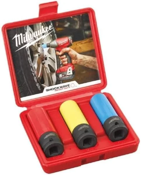 ست بکس ضربه ای خودرویی Milwaukee Unbekannt Shockwave، 3 عددی