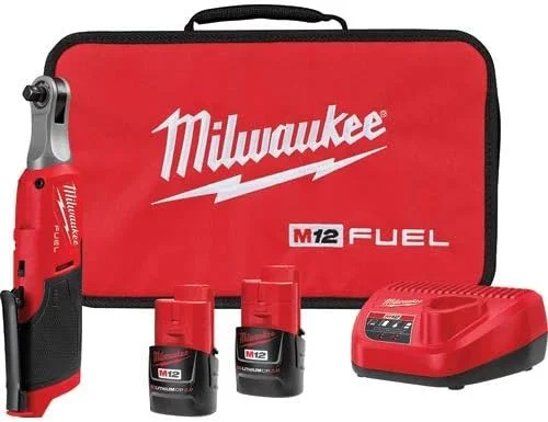 کیت جغجغه شارژی پرسرعت 3/8 اینچ Milwaukee M12 FUEL