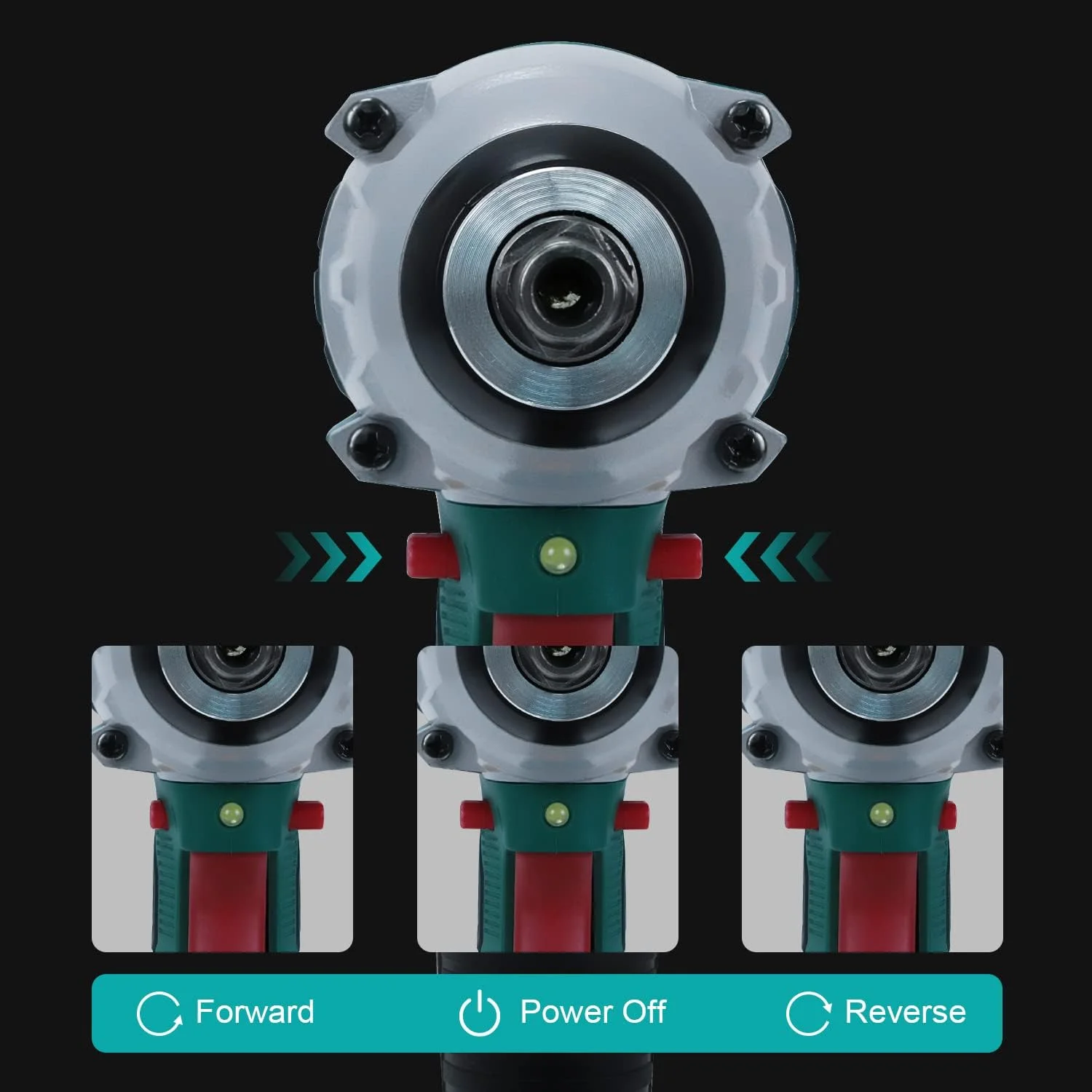 آچار بکس ضربه ای شارژی براشلس 320 نیوتن متری STANEW 20 ولت، آچار مهره برقی ضربه ای با دو عدد باتری 3.0 آمپر ساعت، گشتاور قابل تنظیم، جعبه با 49 قطعه لوازم جانبی