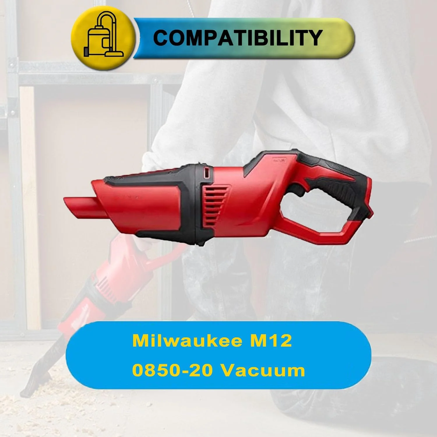 فیلترهای جاروبرقی SpaceTent، بسته 3 عددی، مدل های 49-90-1950 مناسب جاروبرقی شارژی خشک Milwaukee M12 0850-20.