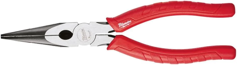 انبر دم باریک و سر پهن میلواکی مدل MIL48226101، قرمز، 8 اینچ