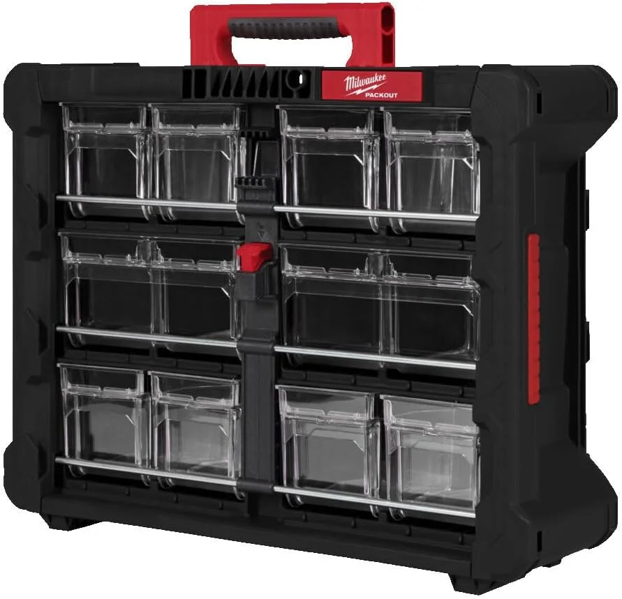 سازمان دهنده نوک سطل PACKOUT میلواکی 4932498323 به همراه جعبه های ذخیره سازی