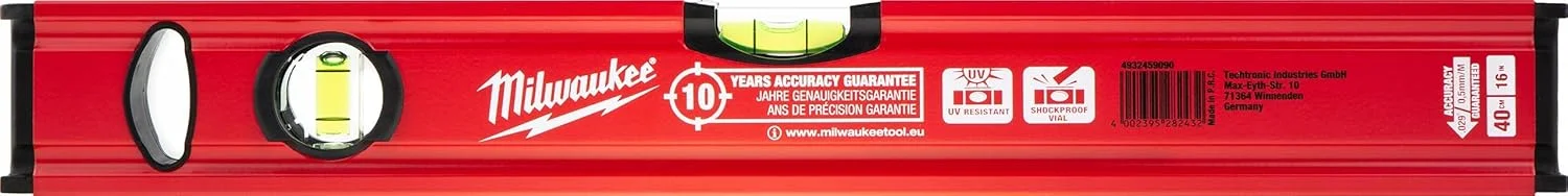 تراز باریک 40 سانتیمتری/16 اینچی رداستیک میلواکی مدل 4932459090 - قرمز/مشکی تراز باریک 40 سانتیمتری/16 اینچی رداستیک میلواکی مدل 4932459090 - قرمز/مشکی