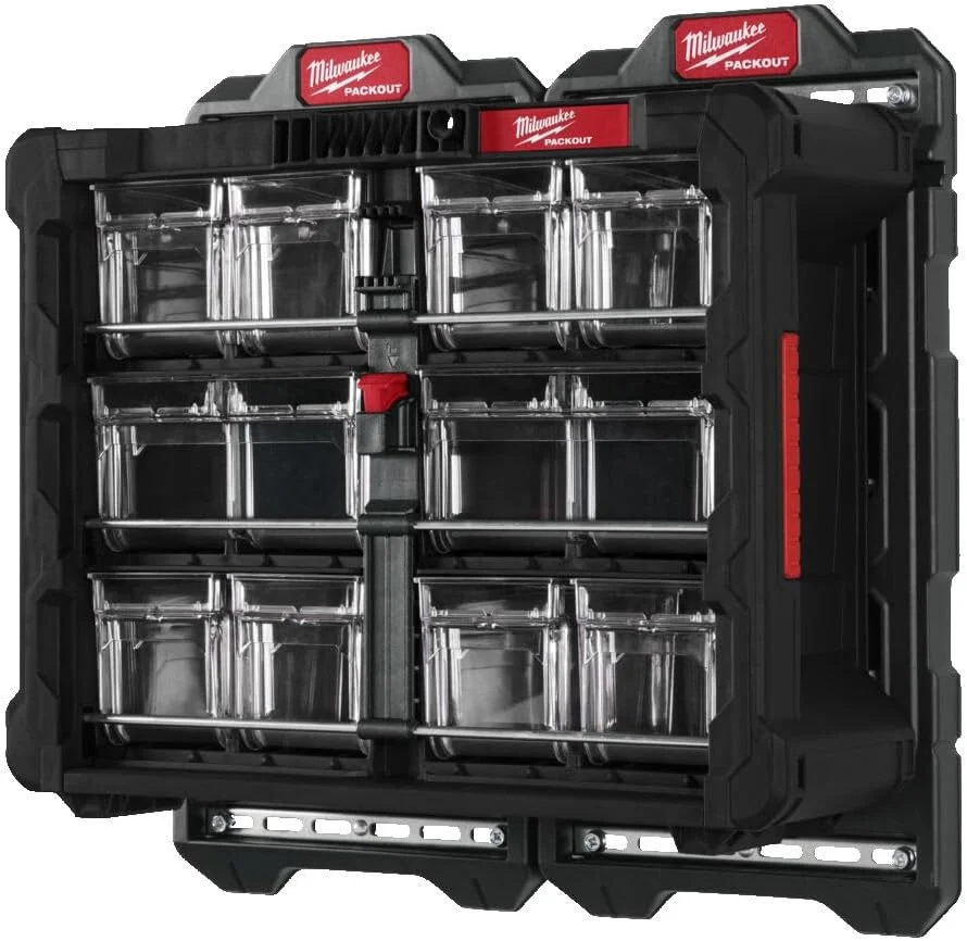 سازمان دهنده نوک سطل PACKOUT میلواکی 4932498323 به همراه جعبه های ذخیره سازی سازمان دهنده نوک سطل PACKOUT میلواکی 4932498323 به همراه جعبه های ذخیره سازی