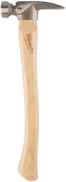 چکش نجاری میلواکی با دسته چوبی هیکوری و سر پرداخت شده 19 اونسی چکش نجاری میلواکی با دسته چوبی هیکوری و سر پرداخت شده 19 اونسی