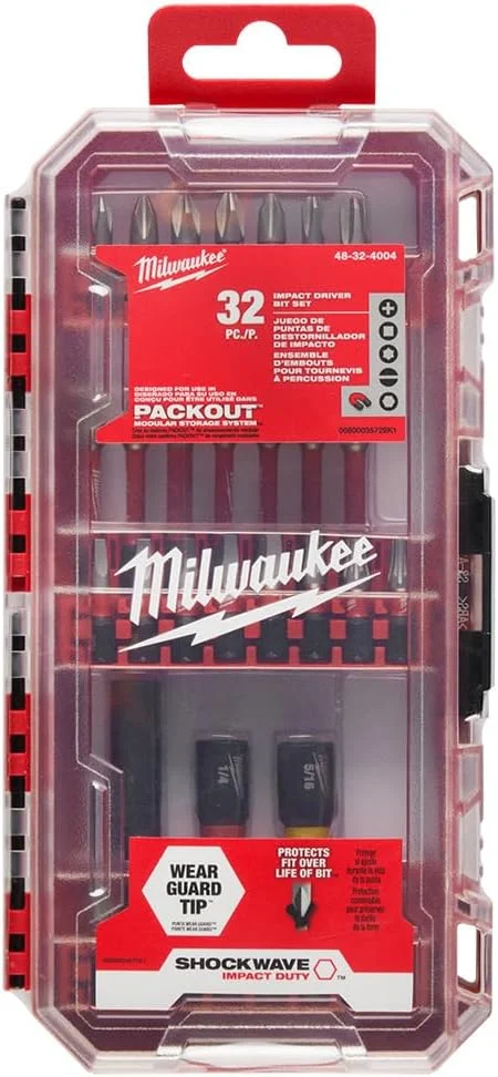 مجموعه 32 عددی سری پیچ گوشتی ضربه ای Milwaukee Electric Tool 48-32-4004 Shockwave Heavy Duty