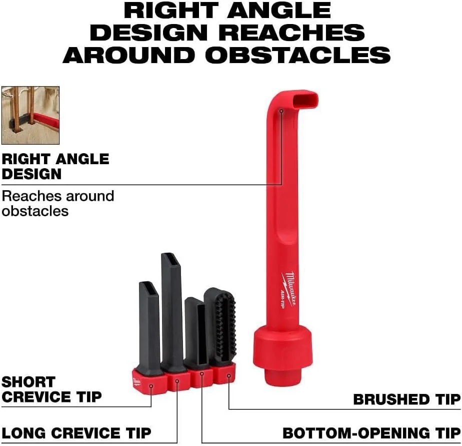 ابزار تمیزکاری زاویه راست 4 در 1 AIR-TIP میلواکی