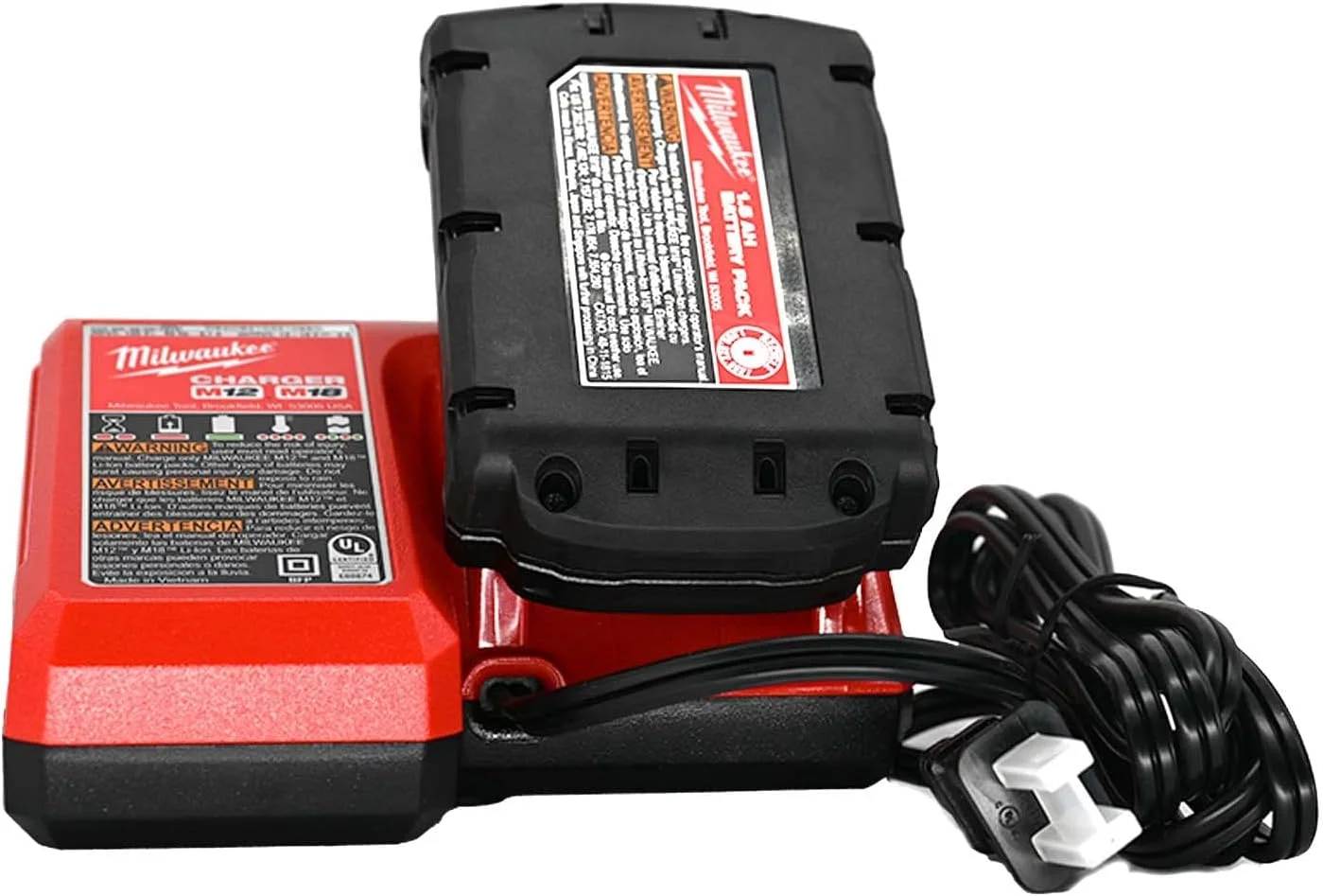 کیت دریل چکشی/دریل پیچ گوشتی شارژی 1/2 اینچ M18 میلواکی مدل 2607-21CT به همراه باتری 1.5 آمپر، شارژر و کیف حمل سخت