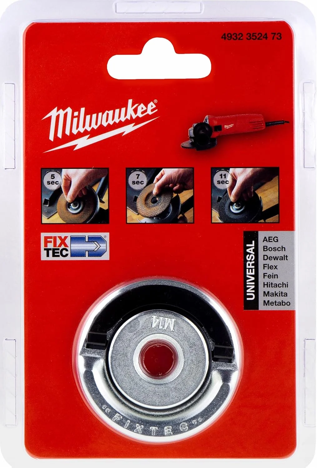 مهره فلانچ قفل شونده سریع Fixtec میلواکی 4932352473، چند منظوره