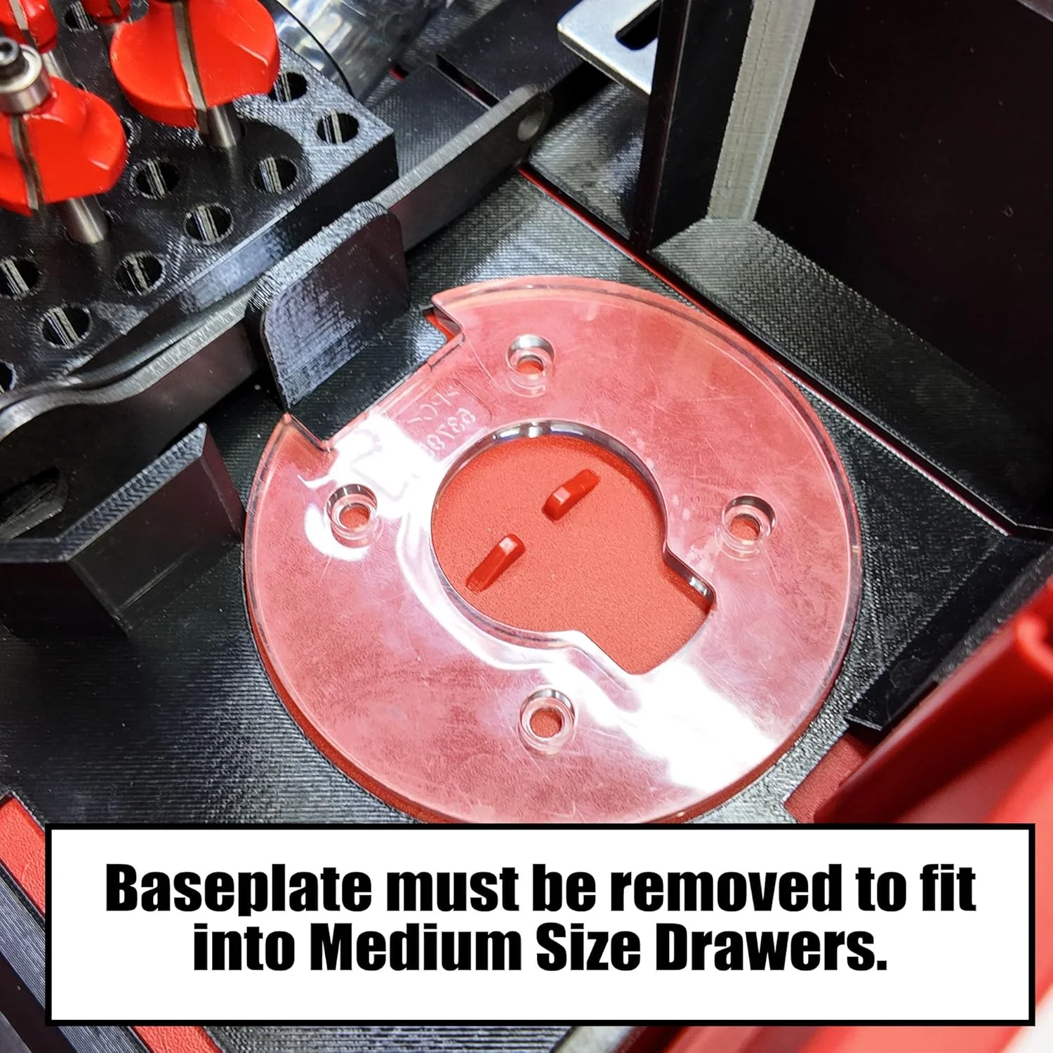 محفظه و سازمان دهنده روتر M18 برای جعبه ابزار 2 و 3 کشویی Milwaukee