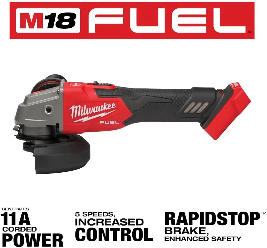 میلواکی الکتریک - M18 Fuel. سنگ فرز ترمزدار متغیر 4-1/2 / 5 اینچ