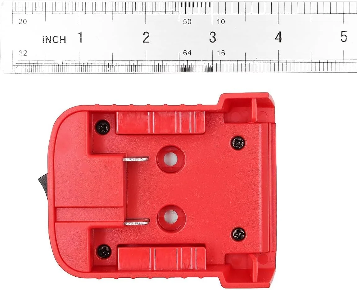 آداپتور باتری WANGCL، آداپتور چرخ های برقی برای باتری 18 ولت Milwaukee، اتصال دهنده برق داک با نگهدارنده فیوز سوئیچ برای اسباب بازی های ماشین RC رباتیک