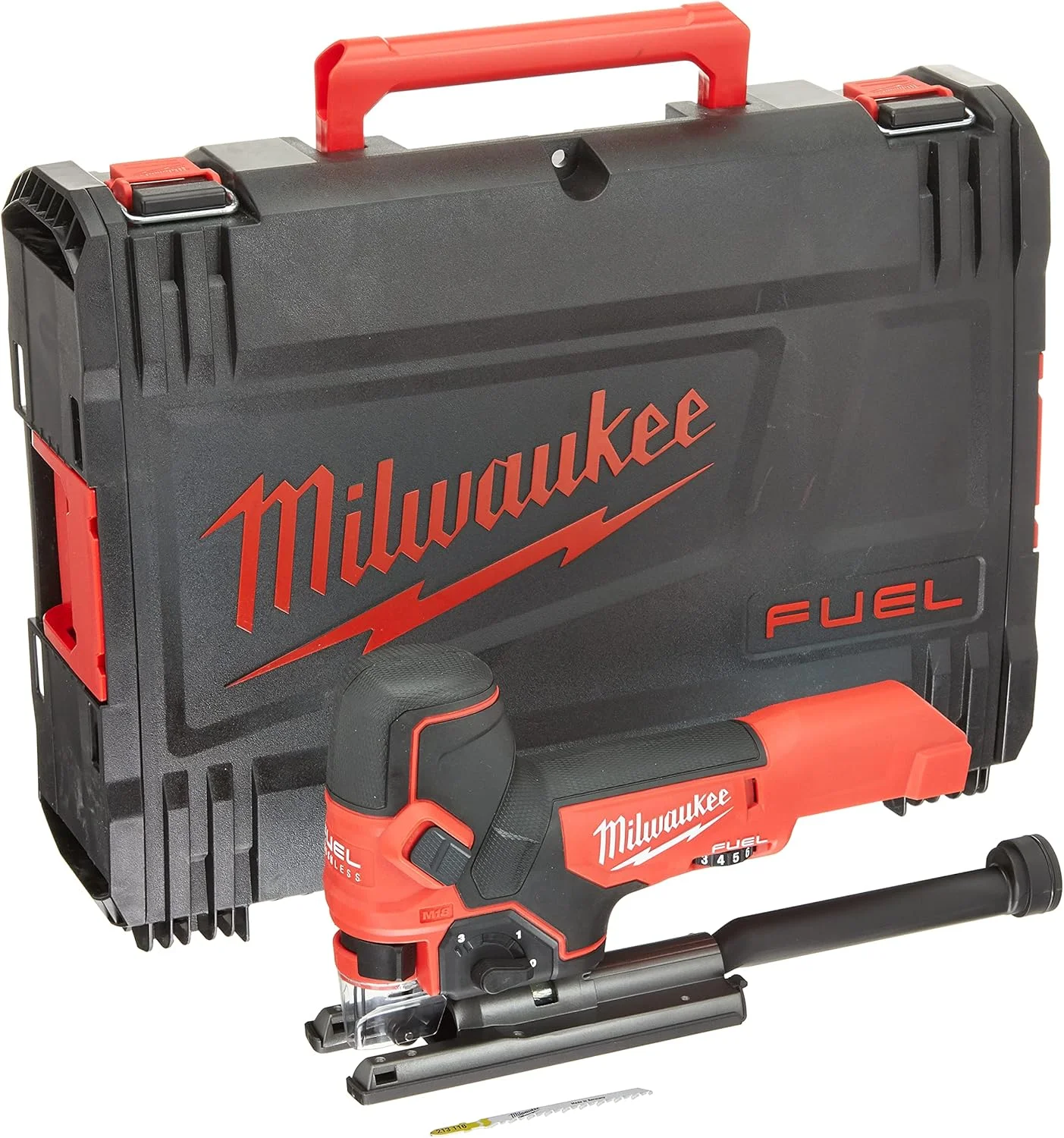 اره عمود بر M18 FBJS-0X میلواکی، موتور براشلس، بدنه تنها، 18 ولت، مدل 4933464799