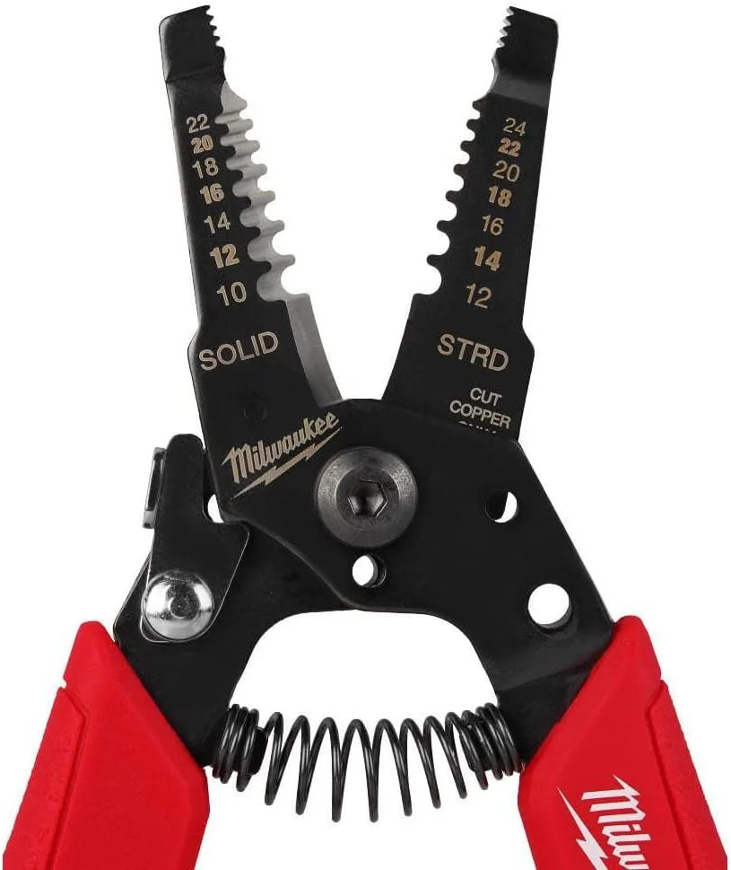 ابزار سیم لخت کن و سیم چین جمع و جور میلواکی الکتریک - سایز 10-24 AWG با دسته راحت ابزار سیم لخت کن و سیم چین جمع و جور میلواکی الکتریک - سایز 10-24 AWG با دسته راحت