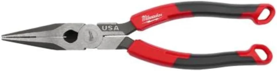 انبر دم باریک 8 اینچی Milwaukee Electric با دسته راحت - ساخت آمریکا