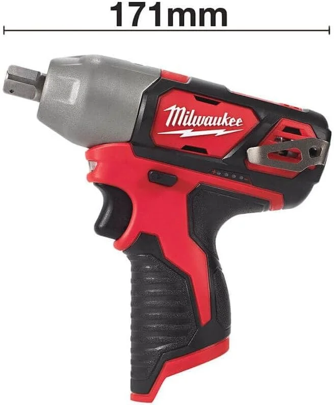 آچار ضربه ای فوق فشرده Milwaukee M12BIW12-0 M12 با درایو 1/2 اینچ (بدون باتری و شارژر)