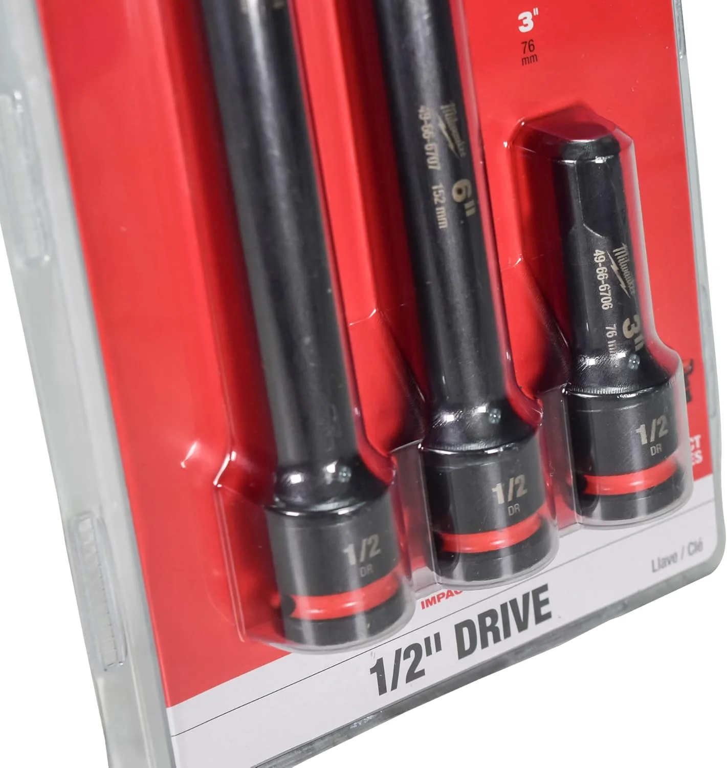 مجموعه سه عددی رابط بکس ضربه ای شاک ویو میلواکی 49-66-6715 درایو 1/2 اینچ