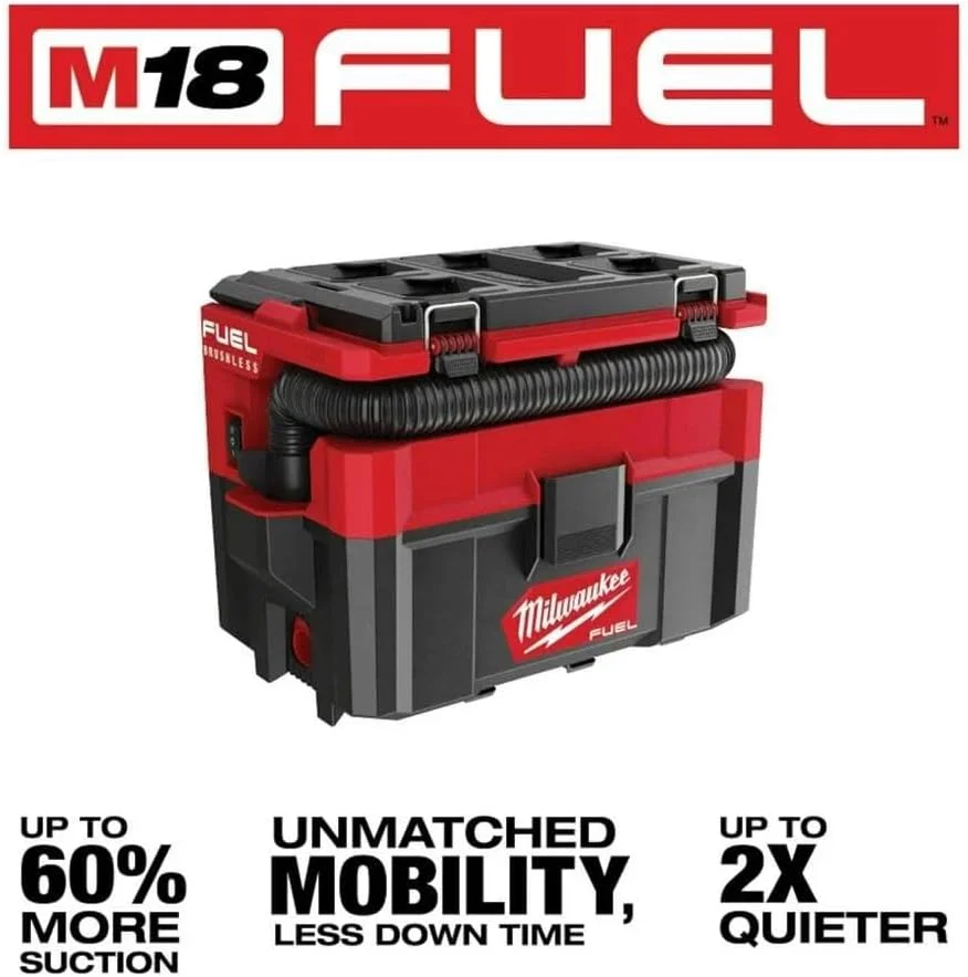 جاروبرقی میلوکی M18FPOVCL، مشکی، 800 وات، 2.5 گالن، 87 دسی بل جاروبرقی میلوکی M18FPOVCL، مشکی، 800 وات، 2.5 گالن، 87 دسی بل