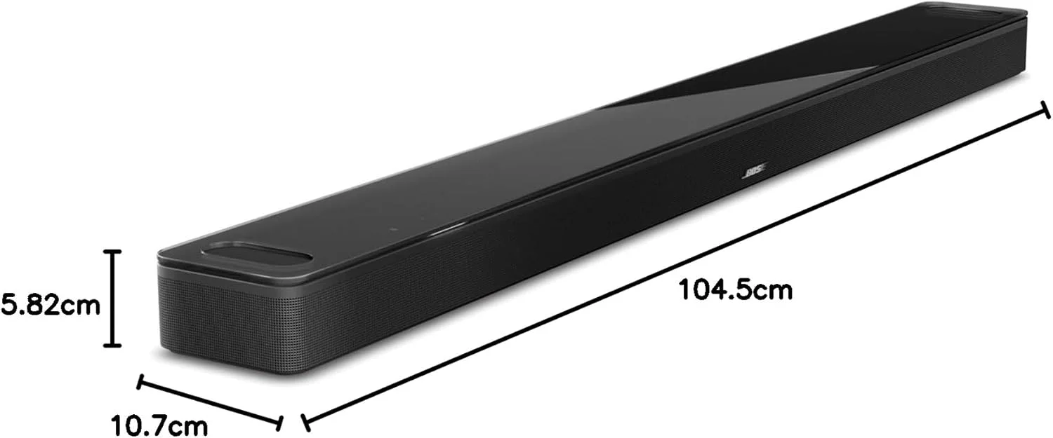 ساندبار هوشمند اولترا Bose با Dolby Atmos به همراه کنترل صوتی Alexa و Google، سیستم صدای فراگیر برای تلویزیون، مشکی 2023