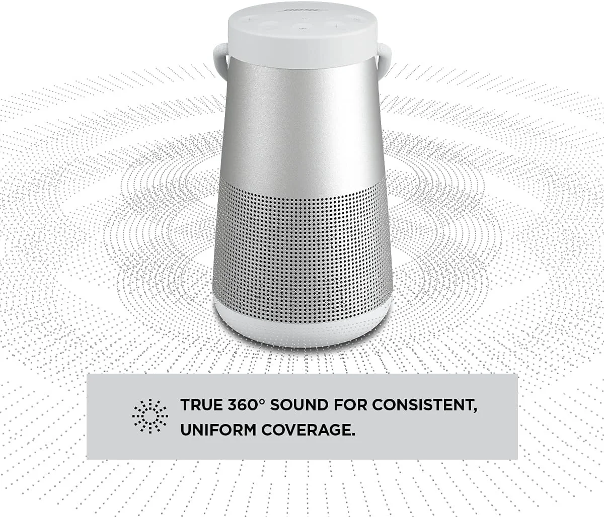 اسپیکر بلوتوثی Bose Soundlink Revolve Plus II - نقره ای لوکس، USB اسپیکر بلوتوثی Bose Soundlink Revolve Plus II - نقره ای لوکس، USB