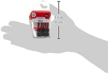 بسته 10 عددی نوک پیچ گوشتی 50 میلی متری PH2 میلواکی Shockwave، 4932472048، قرمز بسته 10 عددی نوک پیچ گوشتی 50 میلی متری PH2 میلواکی Shockwave، 4932472048، قرمز