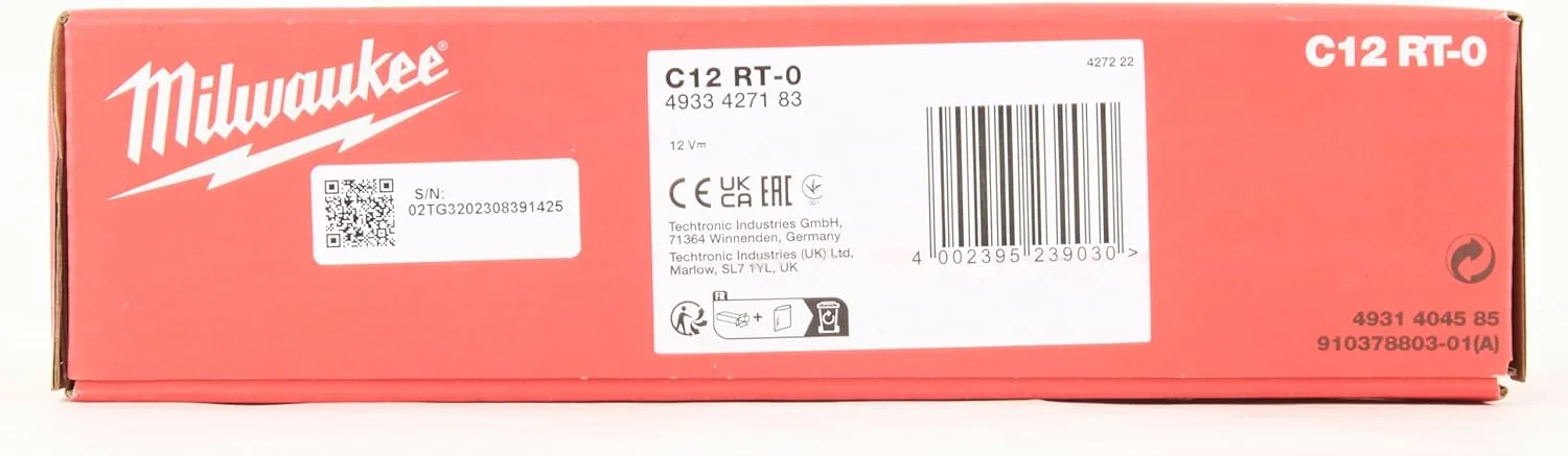 ابزار چرخشی جمع و جور میلواکی مدل C12RT-0 M12 (بدون باتری/شارژر) ابزار چرخشی جمع و جور میلواکی مدل C12RT-0 M12 (بدون باتری/شارژر)