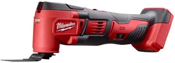 ابزار چندکاره اوربیتال بی سیم 18 ولت لیتیوم یونی Milwaukee 2626-20 M18 با سرعت 18000 دور در دقیقه به همراه تیغه های برش چوب و پد سنباده به همراه ورق سنباده (باتری شامل نمی شود، فقط ابزار برقی)