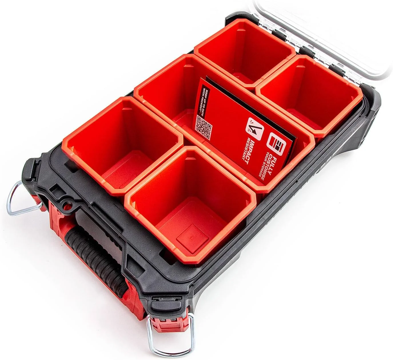 Milwaukee 0 932464083 PACKOUT Compact Organiser Case, Red