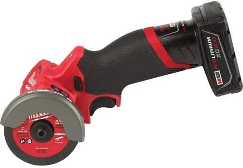 کیت ابزار برش جمع و جور 3 اینچی Milwaukee M12 FUEL - 24 ولت، 4 آمپر ساعت، 4 آمپر، 1.5E+3 دور در دقیقه، حداکثر اندازه سه نظام 3 اینچ، مشکی/قرمز