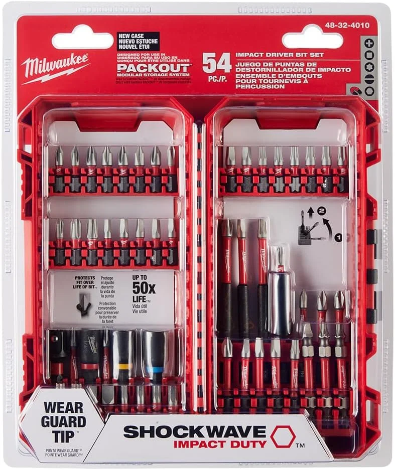 مجموعه 54 عددی سری پیچ گوشتی ضربه ای Milwaukee 48-32-4010 Shockwave Impact Duty