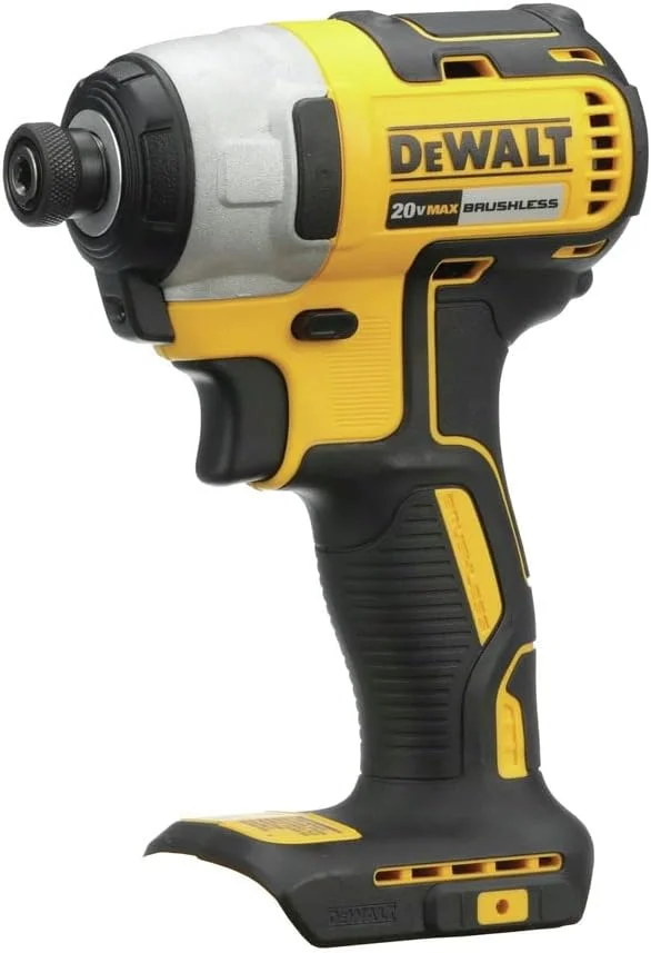 دریل پیچ گوشتی ضربه ای 20 ولت مکس DEWALT، 1/4 اینچ، بی سیم، به همراه باتری و شارژر (DCF787E1)