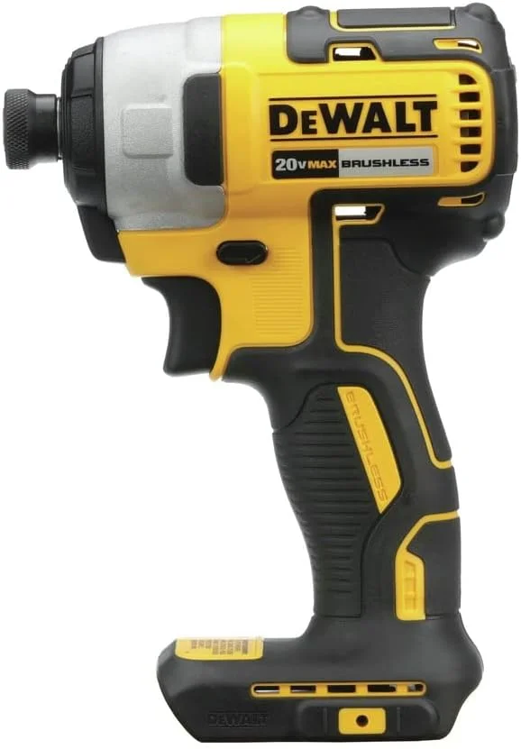 دریل پیچ گوشتی ضربه ای 20 ولت مکس DEWALT، 1/4 اینچ، بی سیم، به همراه باتری و شارژر (DCF787E1) دریل پیچ گوشتی ضربه ای 20 ولت مکس DEWALT، 1/4 اینچ، بی سیم، به همراه باتری و شارژر (DCF787E1)