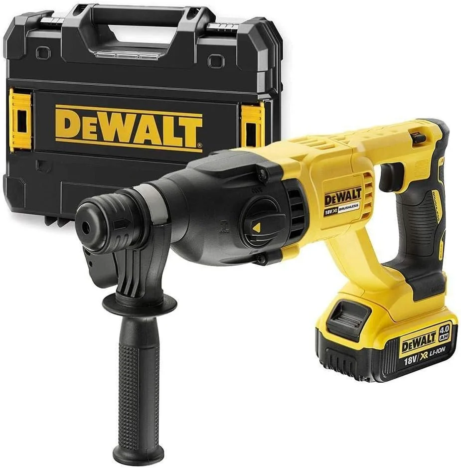 دریل بتن کن چرخشی SDS-Plus براشلس 18 ولت Dewalt DCH133M1 به همراه باتری 4 آمپر ساعت و شارژر