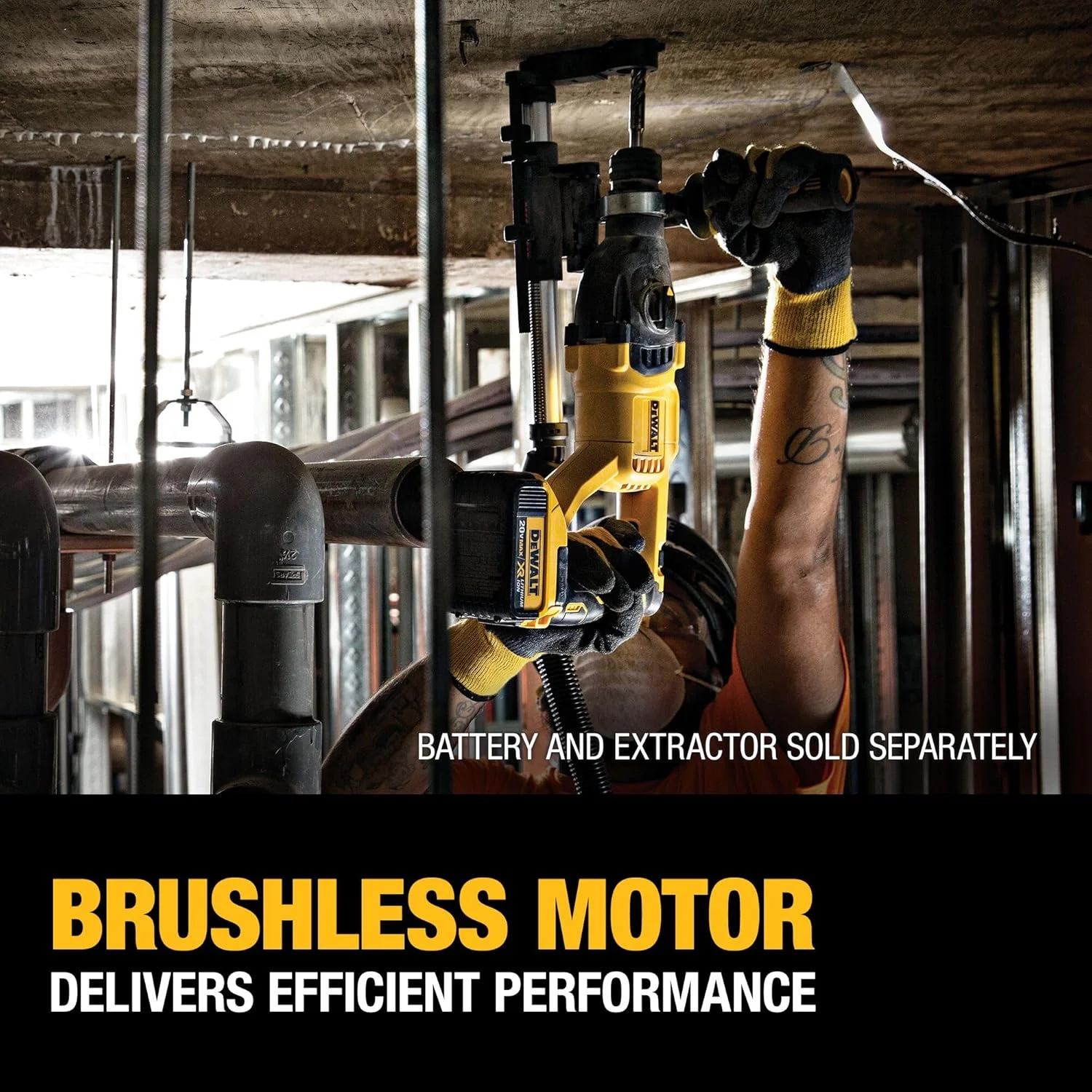 دریل بتن کن چرخشی دسته D دیوالت مدل DCH133B 20V Max XR براشلس 1 اینچ (فقط ابزار) دریل بتن کن چرخشی دسته D دیوالت مدل DCH133B 20V Max XR براشلس 1 اینچ (فقط ابزار)