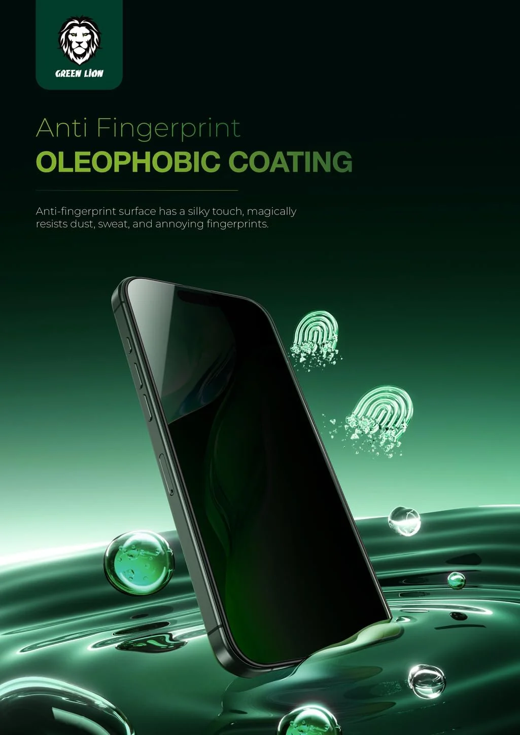 محافظ صفحه نمایش سیلیکونی سه بعدی Green Lion Plus شیشه ای آیفون 16 پرو مکس، ضد جاسوسی، ضد تابش نور، پوشش کامل شیشه حرارت دیده 9H، محافظ ضد اثر انگشت، فیلم صاف، ضد تابش نور (حریم خصوصی) محافظ صفحه نمایش سیلیکونی سه بعدی Green Lion Plus شیشه ای آیفون 16 پرو مکس، ضد جاسوسی، ضد تابش نور، پوشش کامل شیشه حرارت دیده 9H، محافظ ضد اثر انگشت، فیلم صاف، ضد تابش نور (حریم خصوصی)