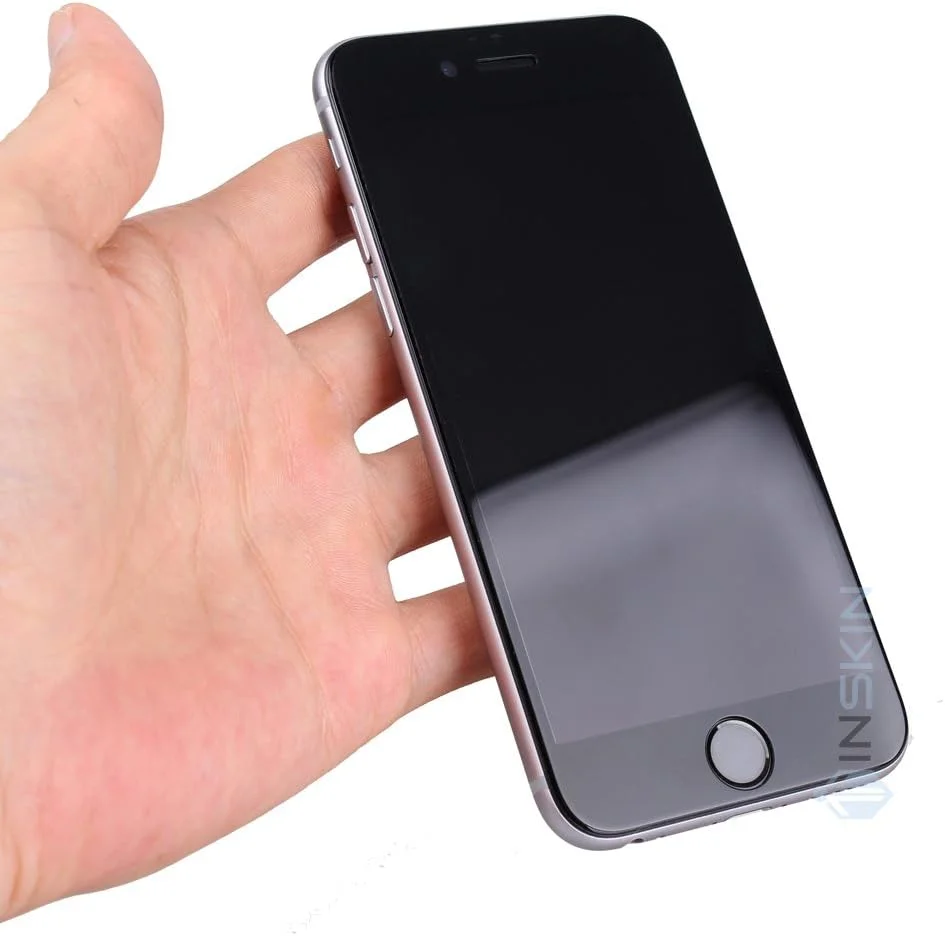 محافظ صفحه نمایش شیشه ای حرارت دیده تمام صفحه سه بعدی Inskin، سازگار با Apple iPhone 7 4.7 اینچ. مشکی. 1 عددی. محافظ صفحه نمایش شیشه ای حرارت دیده تمام صفحه سه بعدی Inskin، سازگار با Apple iPhone 7 4.7 اینچ. مشکی. 1 عددی.
