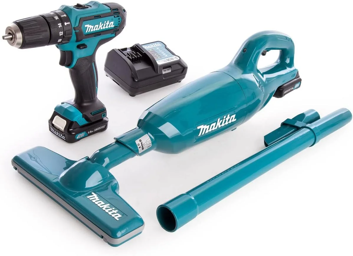 ست دریل چکشی شارژی و جاروبرقی ماکیتا مدل CLX214SAX1 12V MAX LITHIUM-ION ست دریل چکشی شارژی و جاروبرقی ماکیتا مدل CLX214SAX1 12V MAX LITHIUM-ION