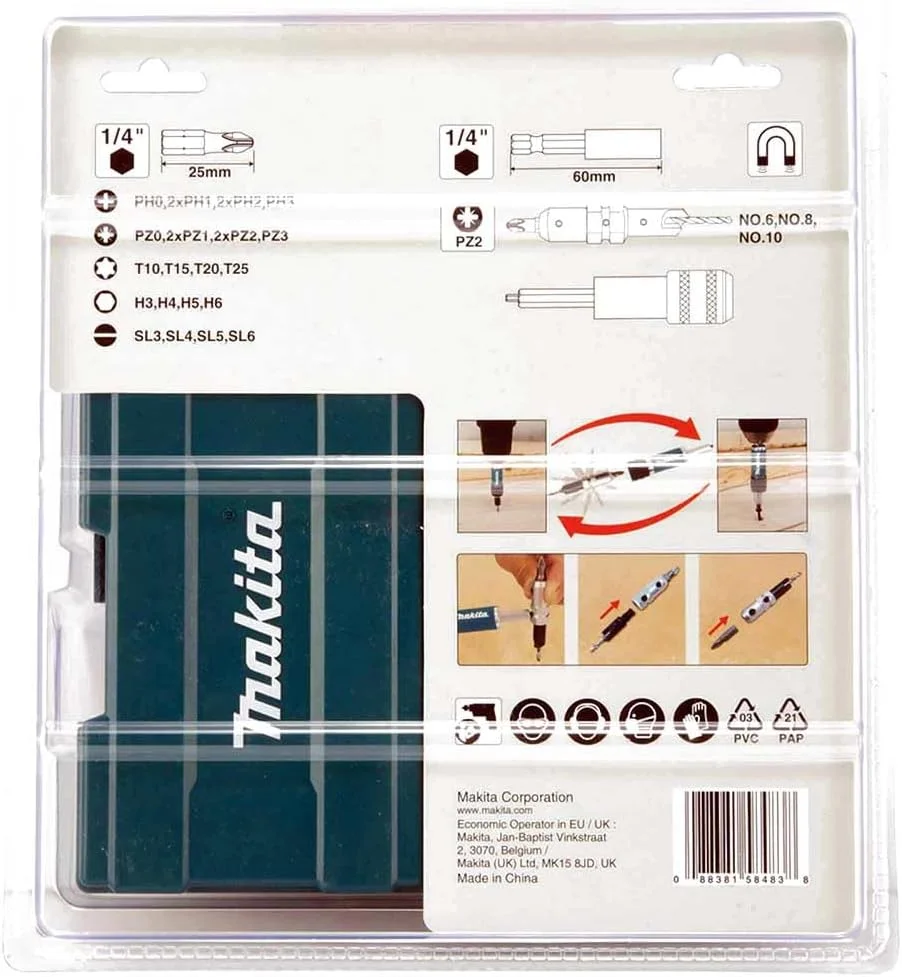 مجموعه 29 عددی مته و سری پیچ گوشتی ماکیتا مدل D-73477