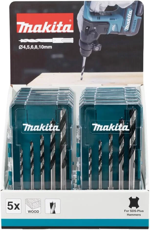 مجموعه مته چوب 5 عددی SDS-Plus ماکیتا E-15148-12