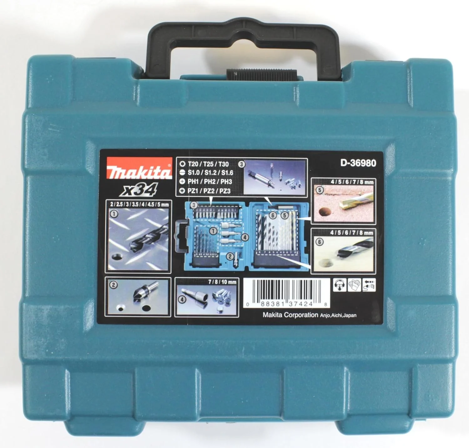 مجموعه لوازم جانبی 34 عددی ماکیتا مدل D-36980 D36996 Maccess