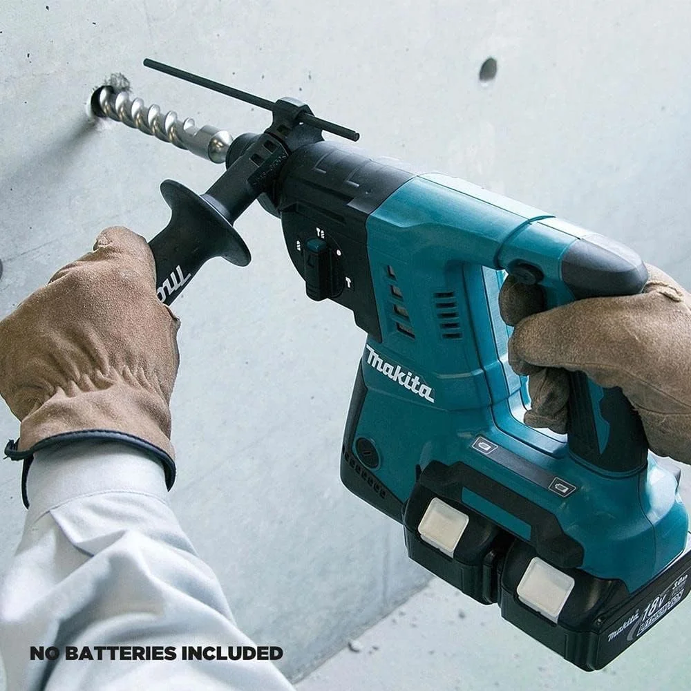 دریل بتن کن چرخشی SDS-Plus ماکیتا مدل DHR263ZJ، 18 ولت، لیتیوم-یون LXT، عرضه شده در جعبه Makpac (بدون باتری و شارژر)، کوچک، آبی