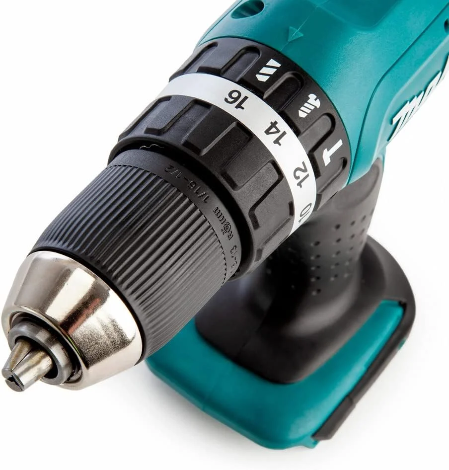 دریل چکشی ماکیتا مدل DHP453RFX4 به همراه کیف و 74 لوازم جانبی، 2 باتری 3 آمپر لیتیوم یون، 18 ولت