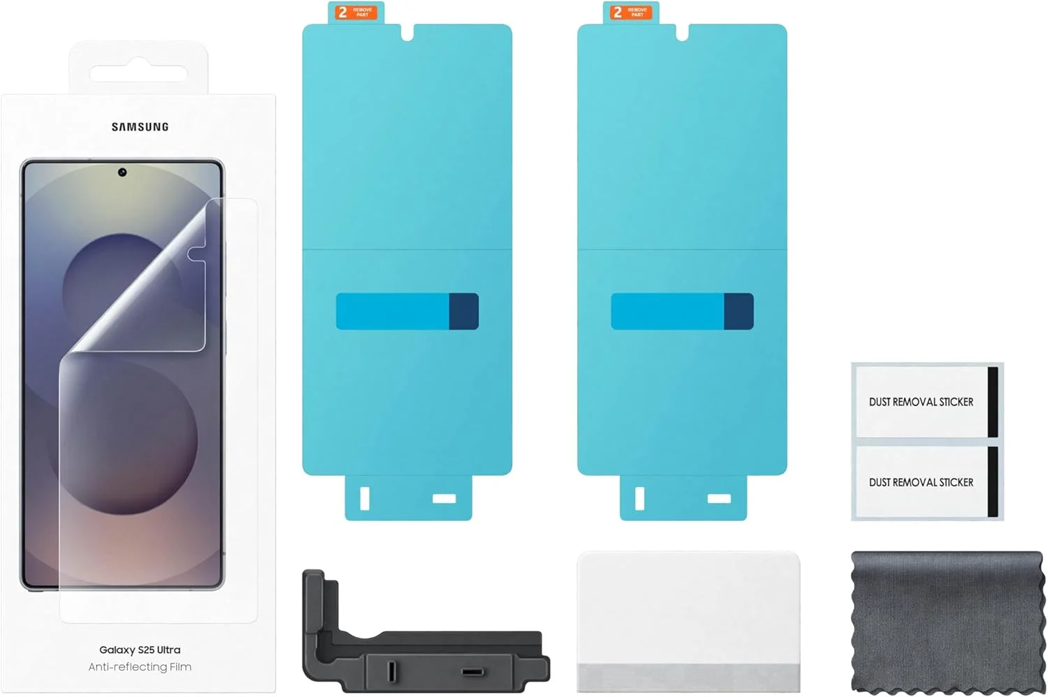 محافظ صفحه نمایش ضد انعکاس گوشی سامسونگ گلکسی S25 Ultra، افزایش دید، محافظت در برابر گرد و غبار و اثر انگشت، ضد خش، نسخه ایالات متحده، EF-US938CTEGUS محافظ صفحه نمایش ضد انعکاس گوشی سامسونگ گلکسی S25 Ultra، افزایش دید، محافظت در برابر گرد و غبار و اثر انگشت، ضد خش، نسخه ایالات متحده، EF-US938CTEGUS