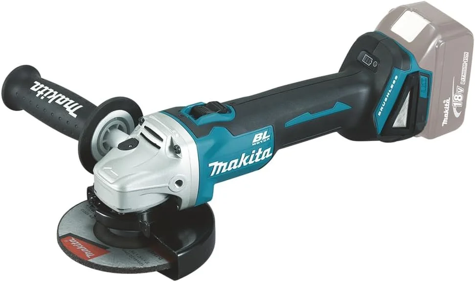 کیت دو عددی براشلس 18 ولت Makita DLX2210TJ1 شامل فرز زاویه ای براشلس و دریل چکشی براشلس به همراه 2 عدد باتری 5.0 آمپر لیتیوم-یون و شارژر در جعبه
